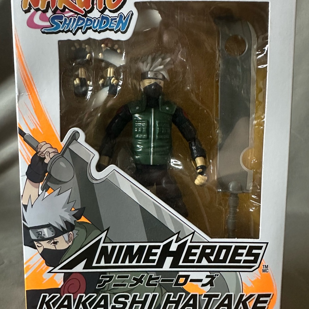 Bandai Anime Heroes Naruto Series Kakashi Hatake action Figure NIB